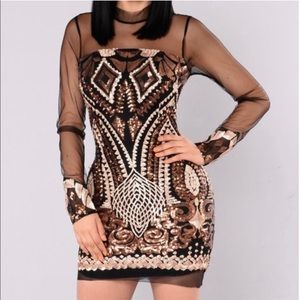 Fashion Nova Marquee Sequin dress